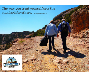 The way you treat yourself sets the standard for others           